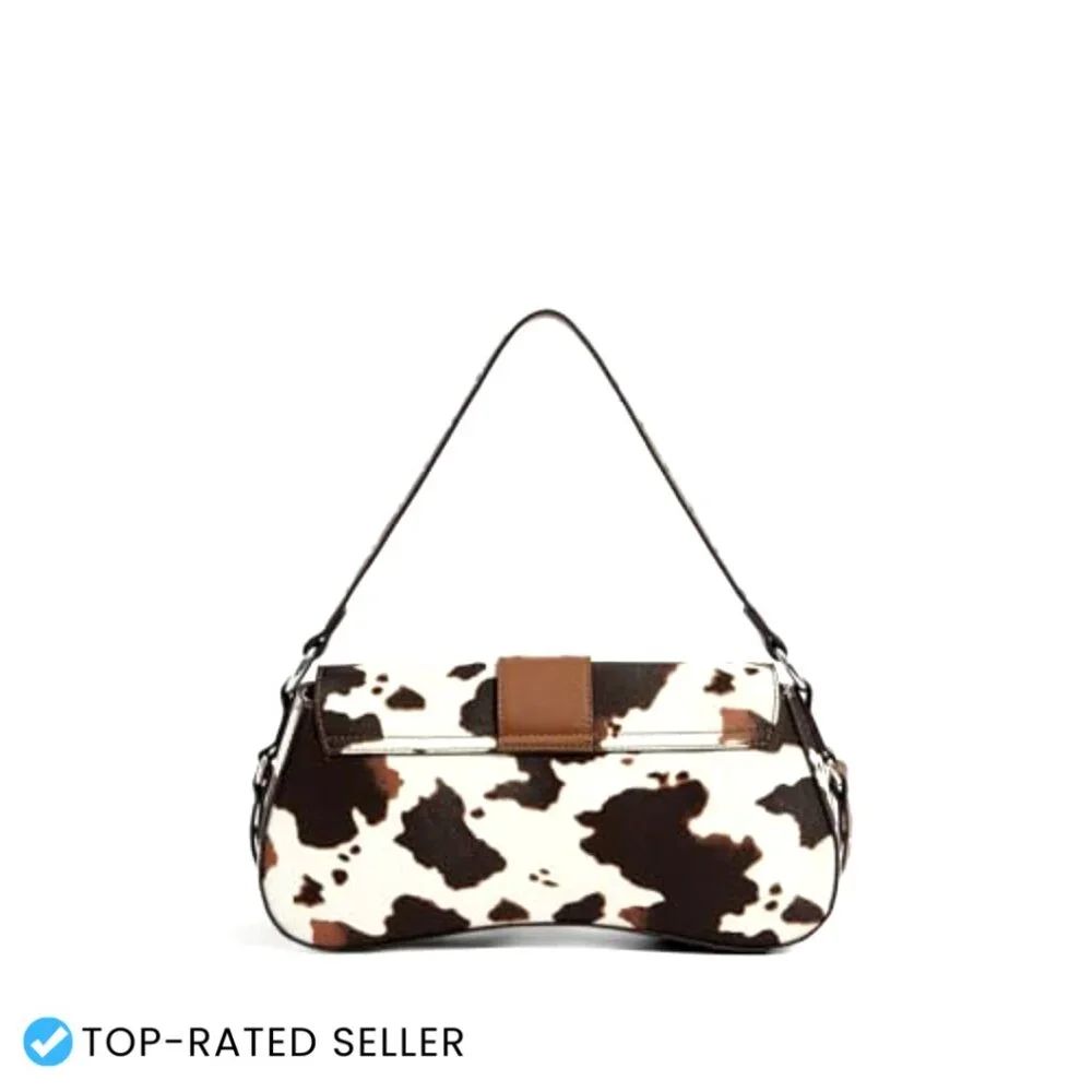 PU Leather Hobo Bag Y2K Gothic Punk Style Shoulder Purse Clutch